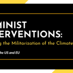 Security for whom? New Report on Feminist Perspectives on Militarism & Climate