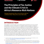 The Principles of Tax Justice and the Climate Crisis in Africa’s Resource-Rich Nations
