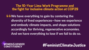 "We have everything to gain by centering the diversity of lived experiences—how we experience and embody climate impacts, and shape solutions accordingly for thriving, regenerative economies. And we have everything to lose if we fail to do so."